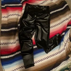 High Waisted Pleather Pants